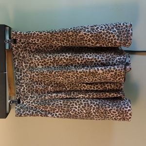 Torrid size 0 (12) skater skirt in cheetah print